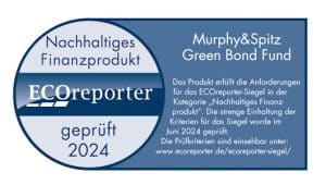 ECOreporter-Siegel für den Murphy&Spitz Green Bond Fund 2024